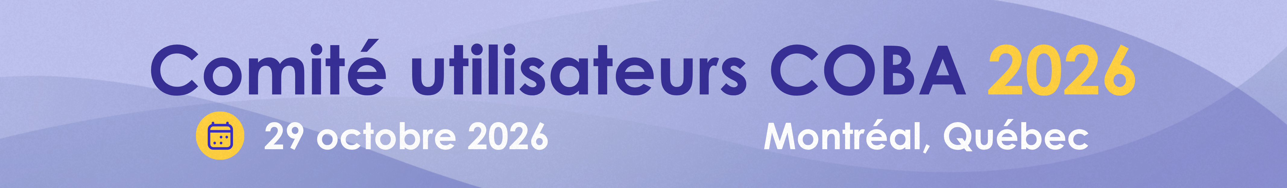 Comité utilisateurs COBA 2026