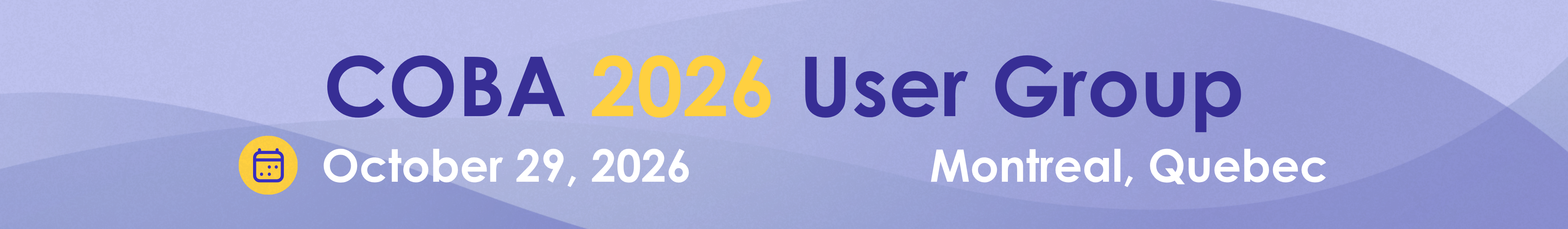 COBA User Group 2026